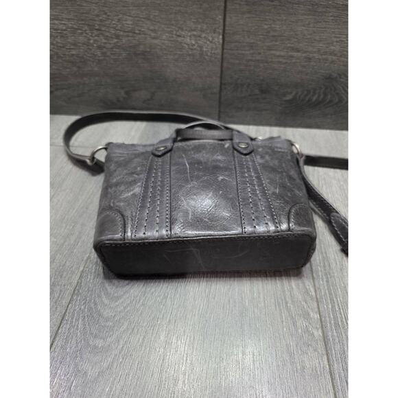 FRYE Mini Melissa Leather Crossbody Shopper Amethyst Bag B000440 - Picture 5 of 11